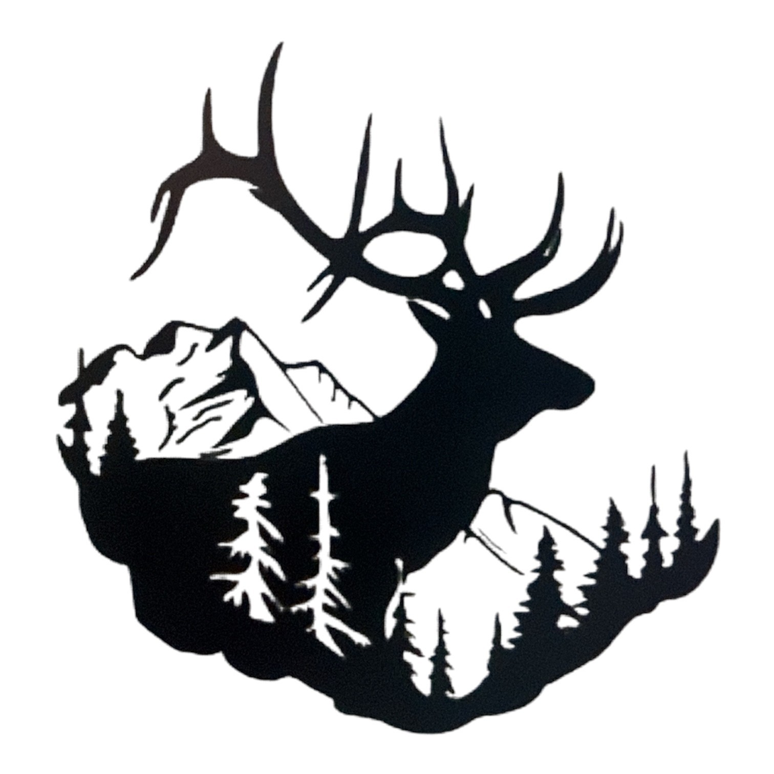 Elk Mountain#2 Vinyl Decal -Sticker for Jeep Car Truck Wall Window
