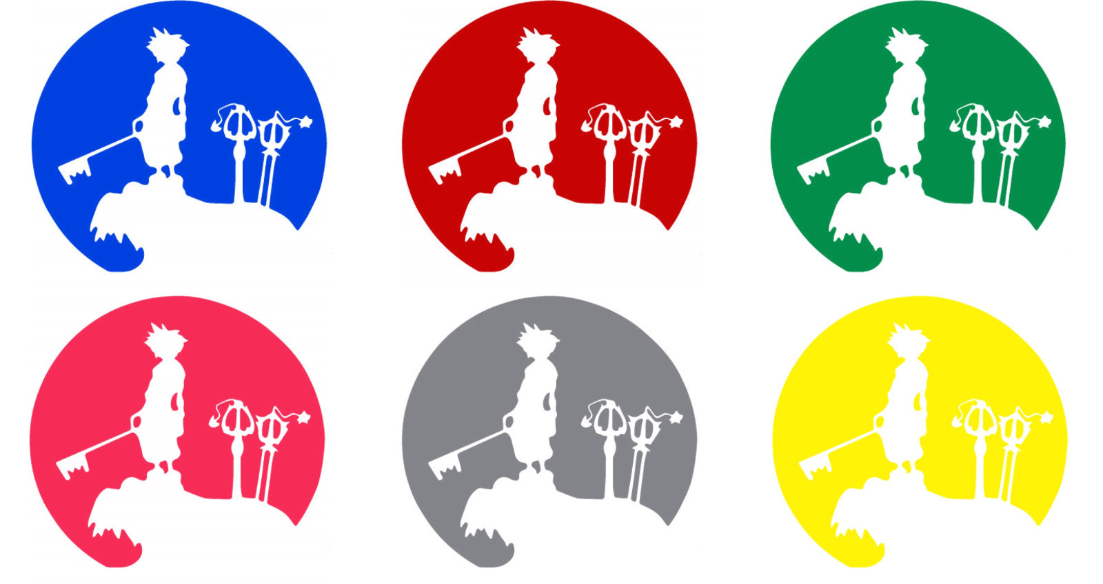 Vinyl Decal Truck Car Sticker Laptop – Kingdom Hearts Sora Keyblades Moon
