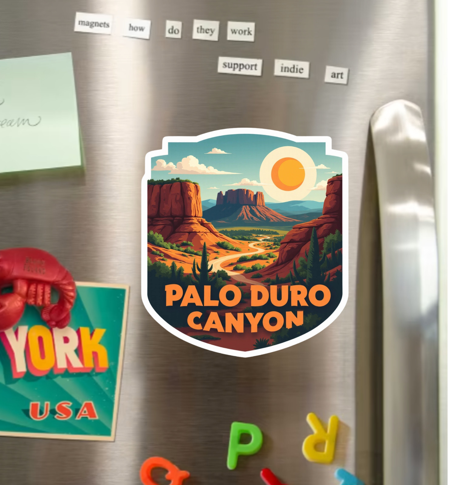 Palo Duro Canyon Amarillo Texas Fridge Magnet or Laptop Sticker