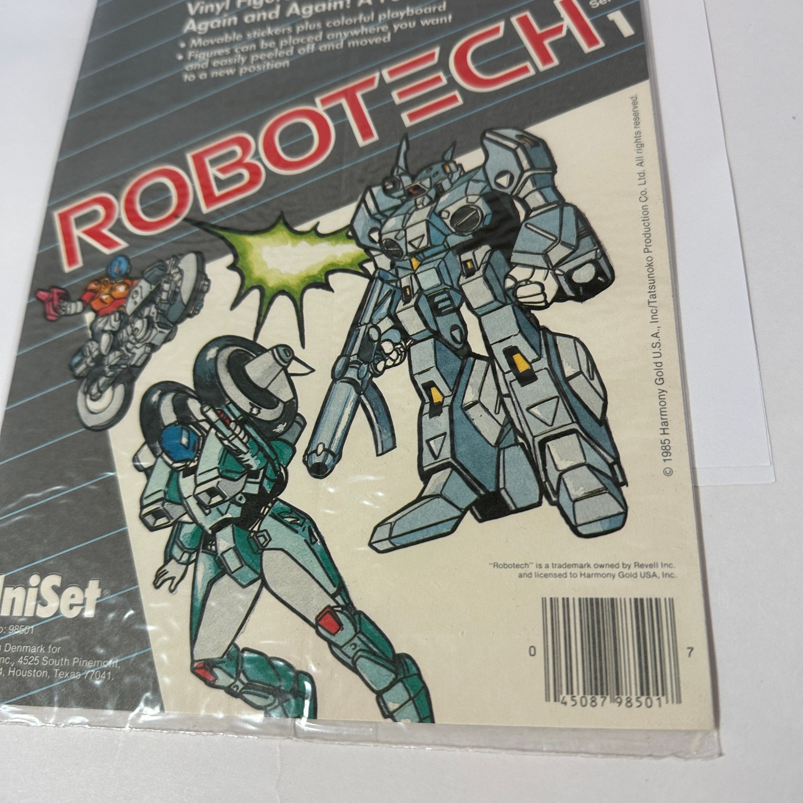 Vintage 1985 Press & Peel Robotech Vinyl Sticker Set Brand New