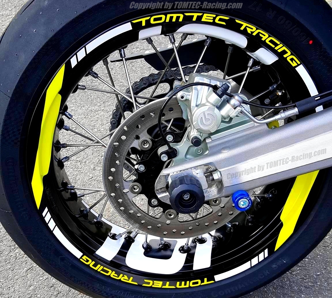 Felgenringaufkleber Wheels Decor Rims Supermoto Husqvarna 701 FS Fe 450 501 610
