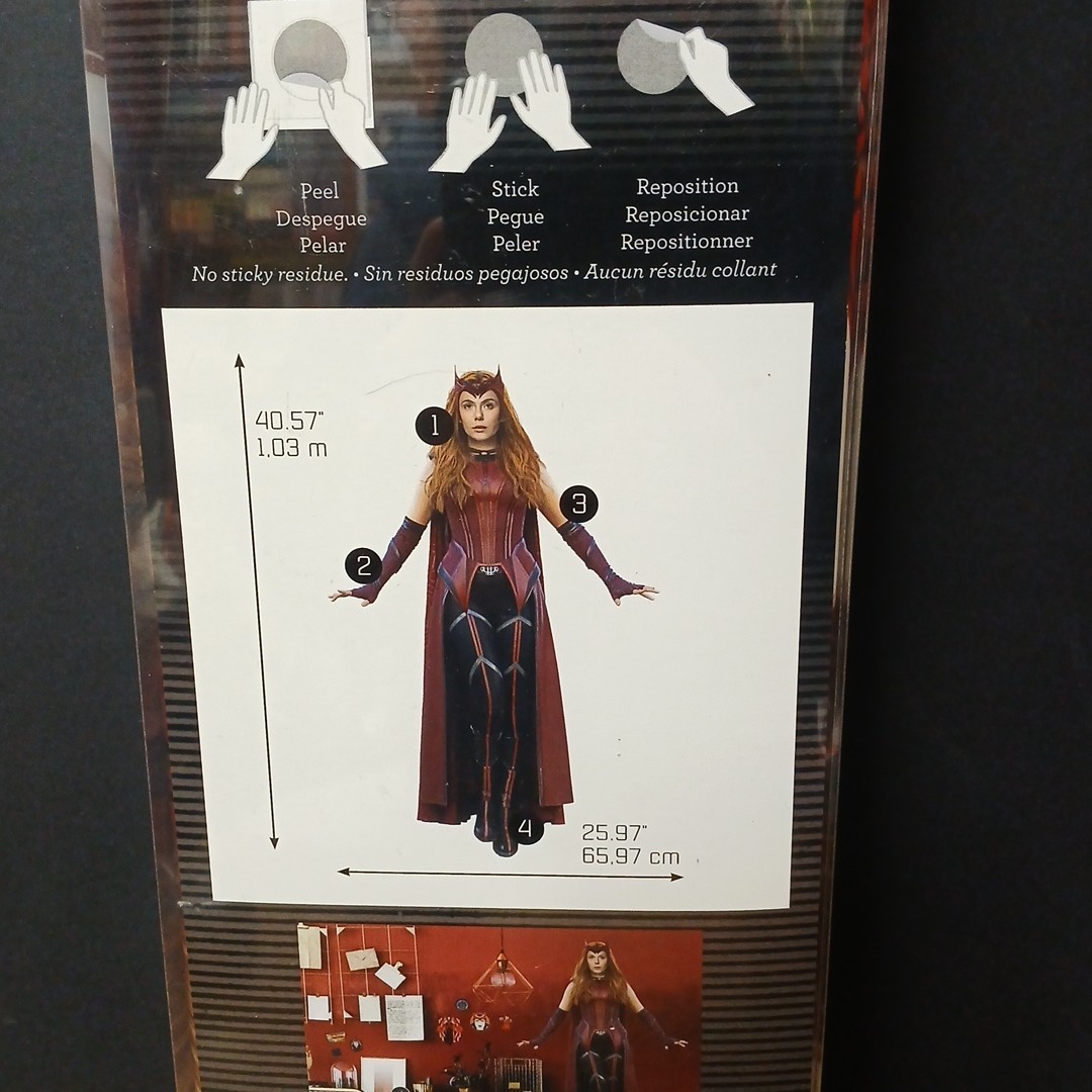 Roommates WANDAVISION Peel Stick Wall Decals (13ct), Marvel, Elizabeth Olsen