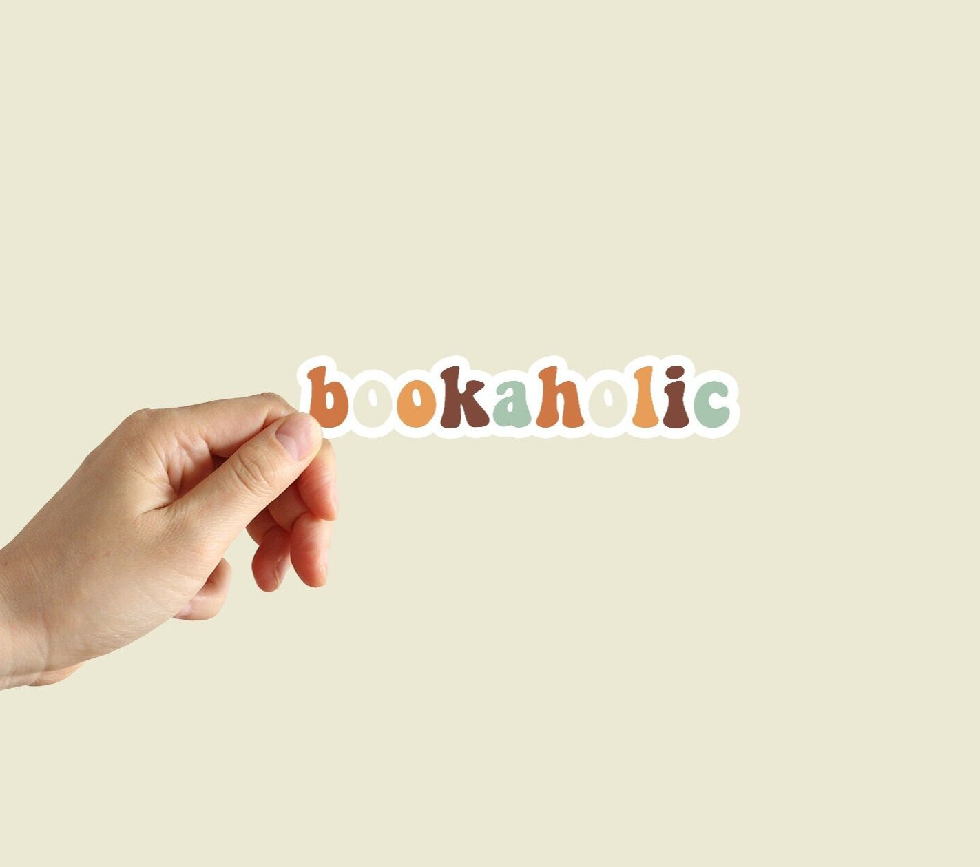 Bookaholic Sticker Reading Book Library Sticker Water Bottle Laptop Notebook Car