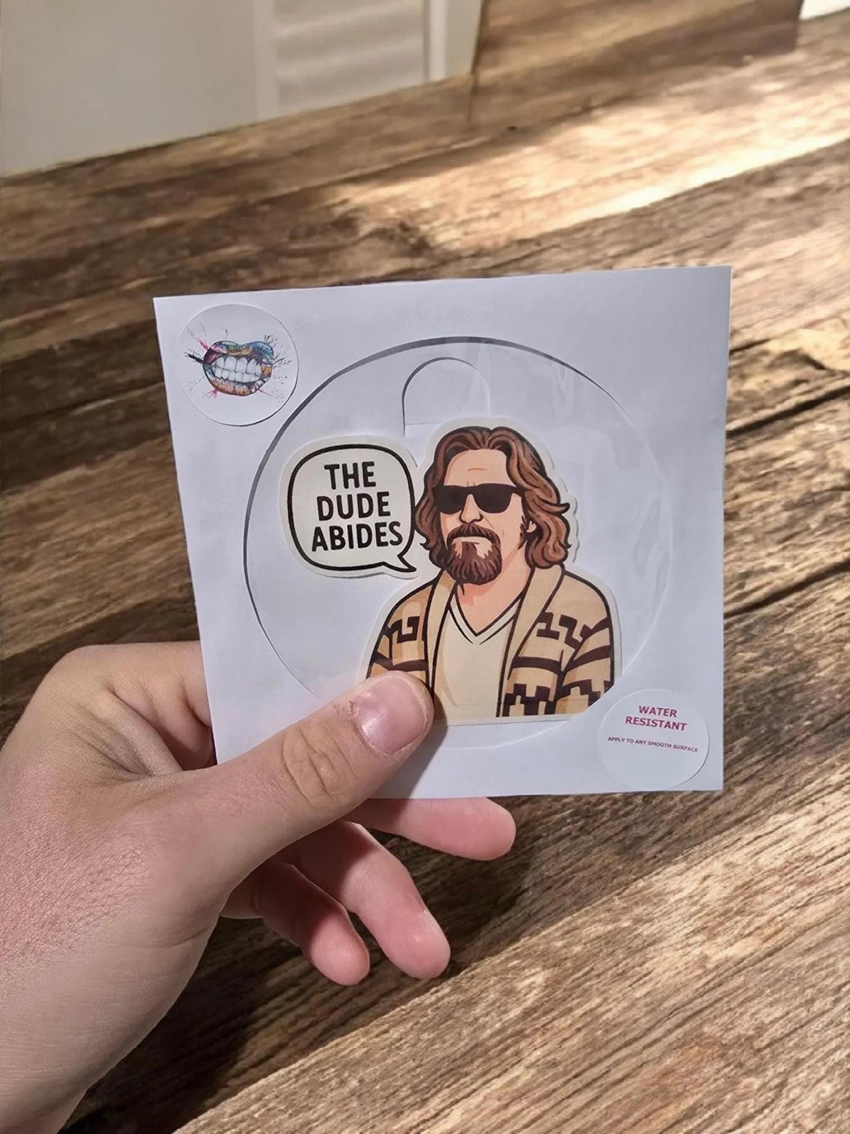 The Big Lebowski Sticker or Magnet: "The Dude Abides" Die Cut Decal