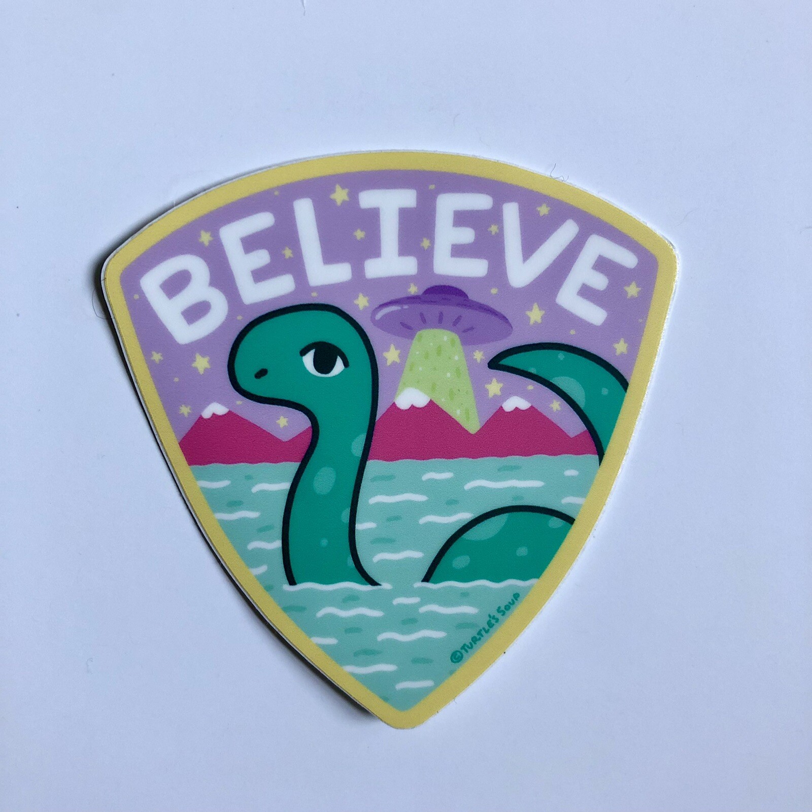 NEW! Turtle’s Soup SET OF 4 VINYL STICKERS / DECALS — 3×3” Cute Positivity Theme
