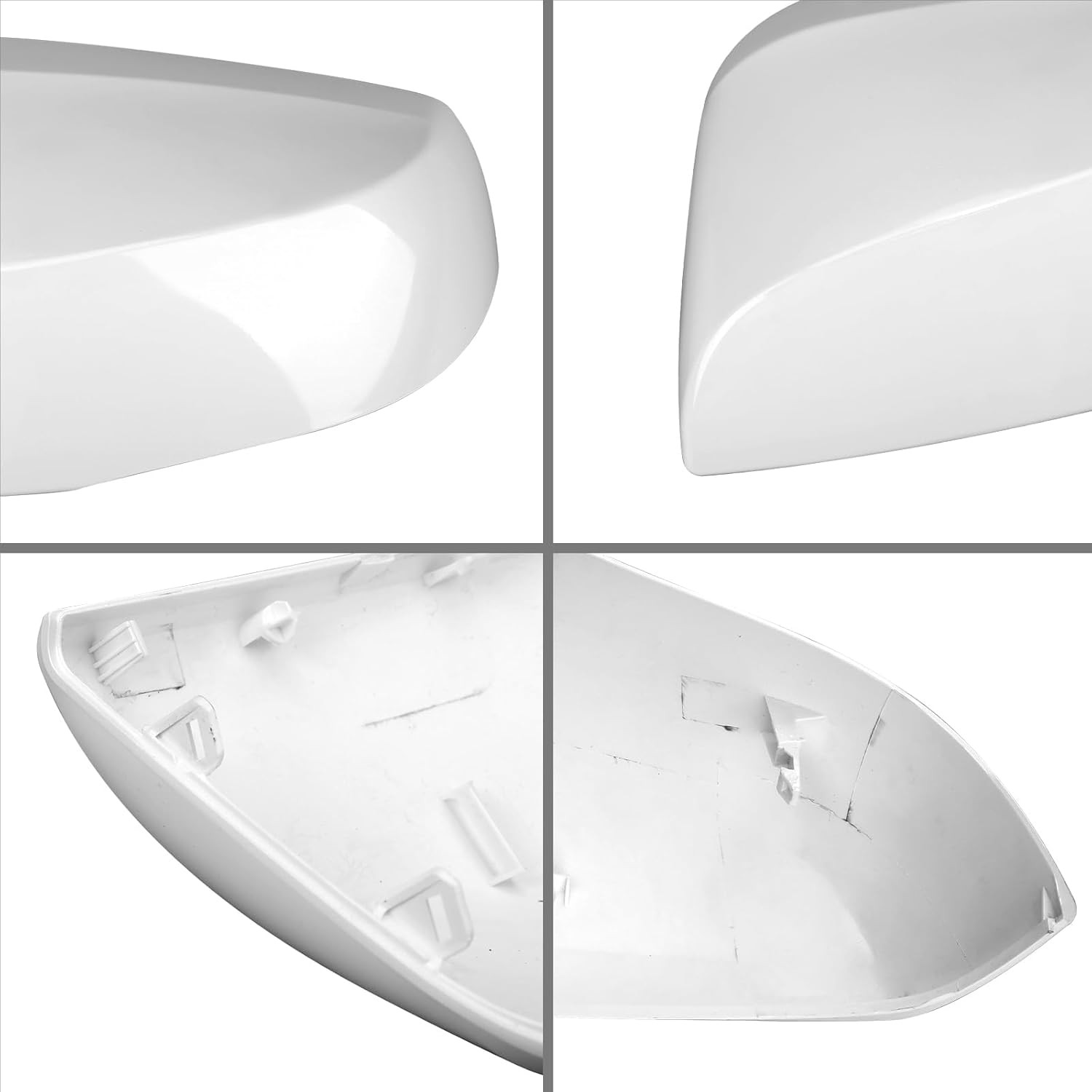 sportuli White Mirror Caps for 2016-2023 Toyota Tacoma TRD