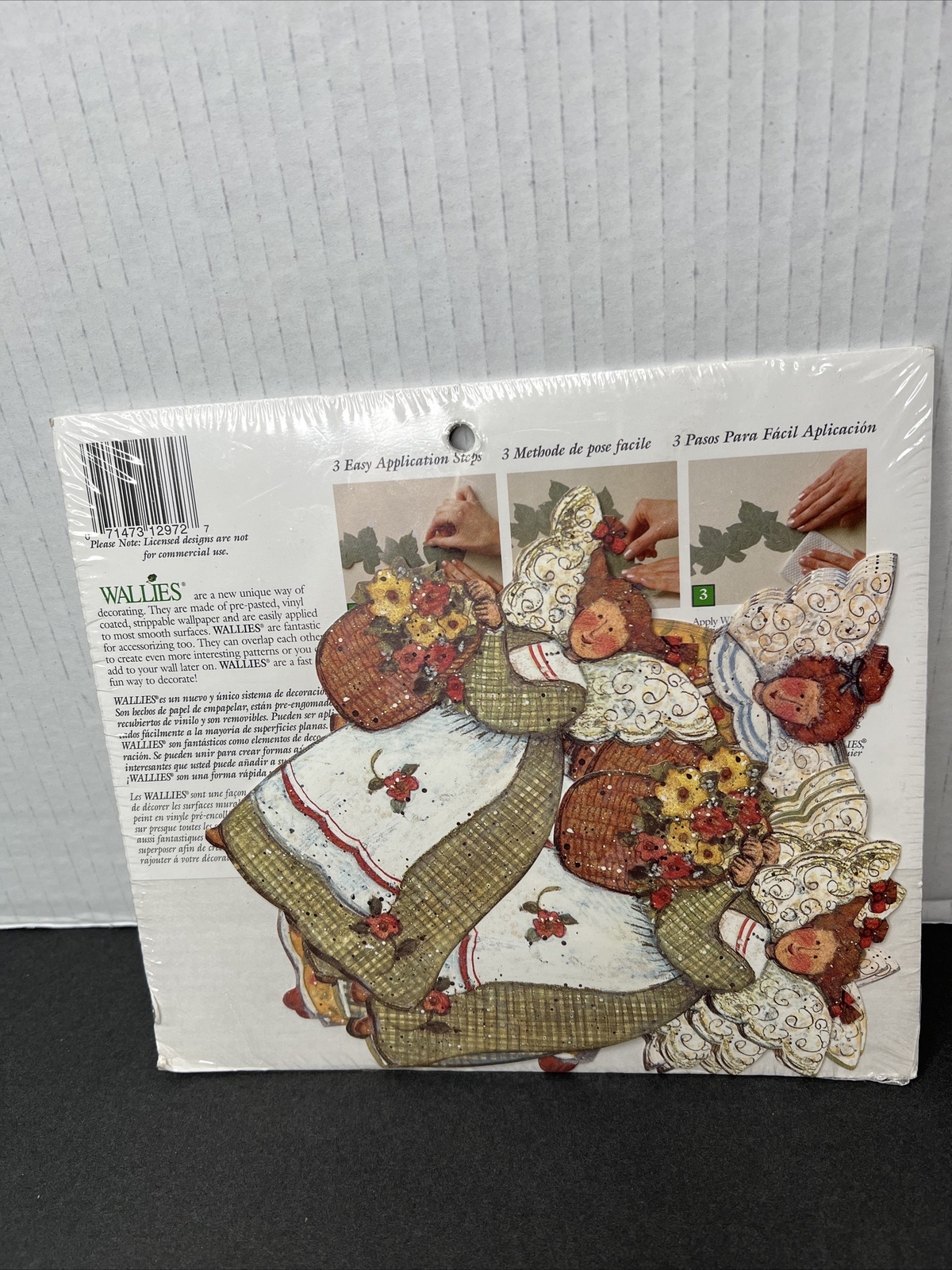 LOT of 2 packs of 25 each WALLIES WALLPAPER CUTOUTS White Picket Fence ￼Fairies