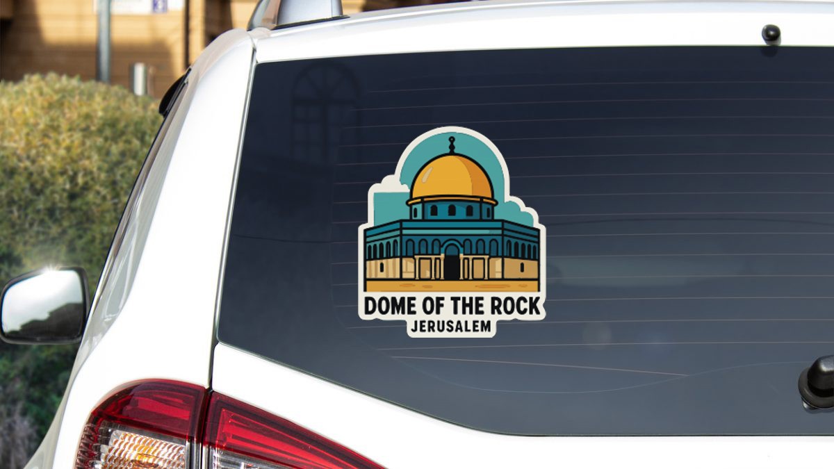 Dome of the Rock Jerusalem Sticker Decal Vinyl Die-Cut Symbolic Landmark Design