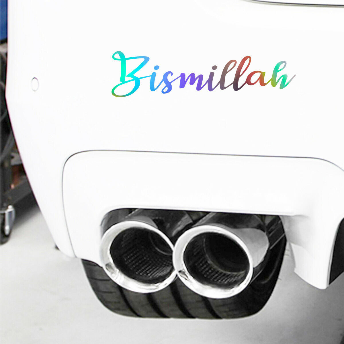 1PCS Islamic Muslim Arabic Bismillah Car Bumper Window Wall Sticker Laptop Decal