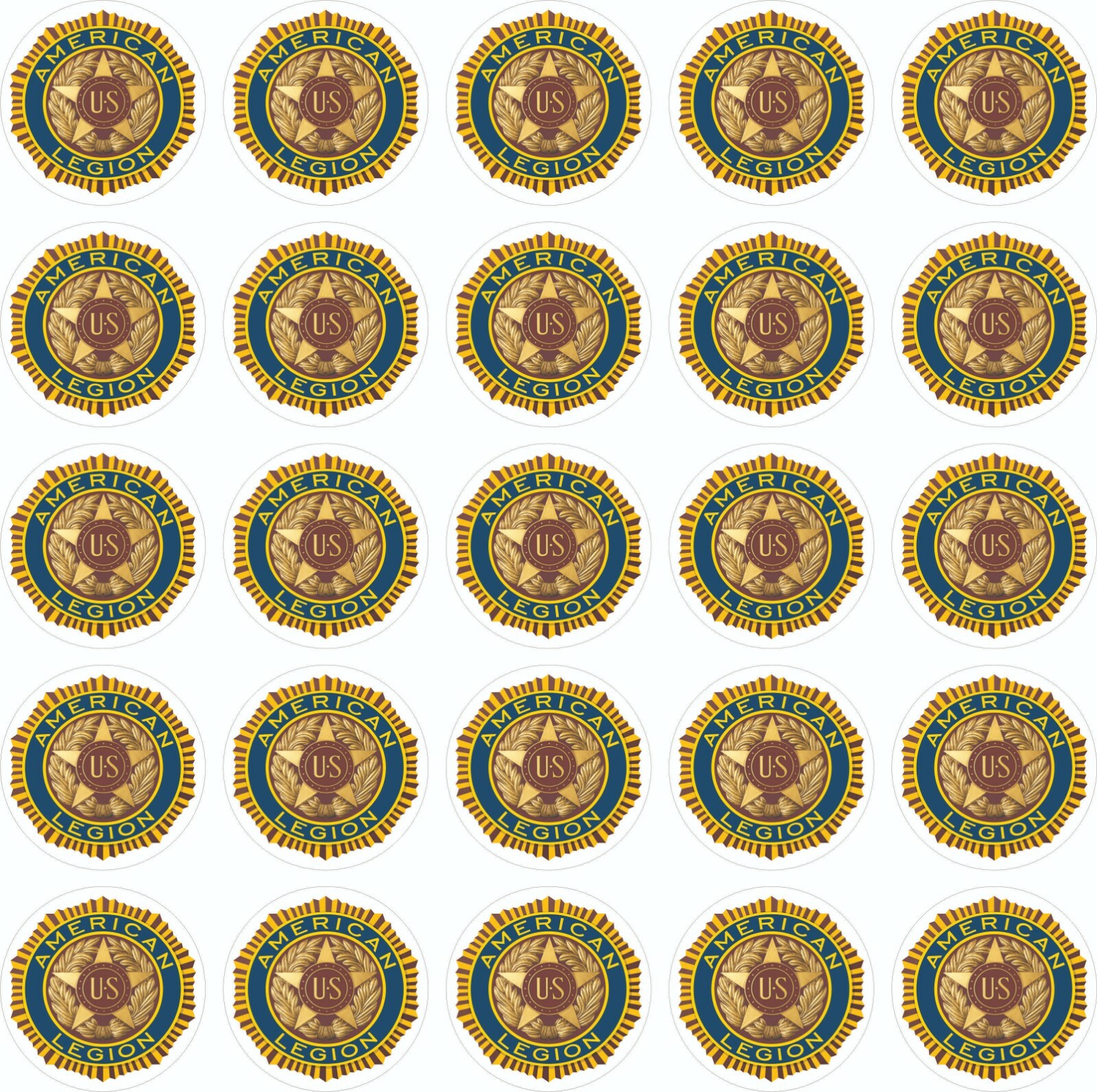 Set of American Legion Sticker Military Forces Decal R296