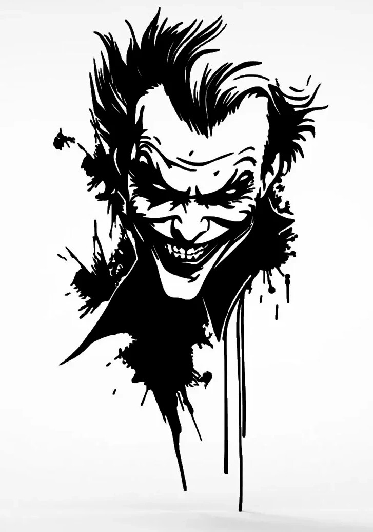 Vinyl Decal Car Truck Sticker Wall Batman Harley Quinn – Bleeding Joker