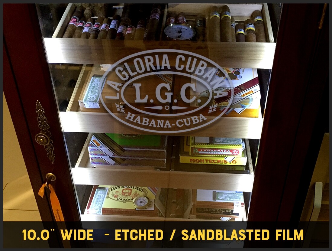 La Gloria Cubana Etched / Frosted Vinyl Decal 10.0 inch