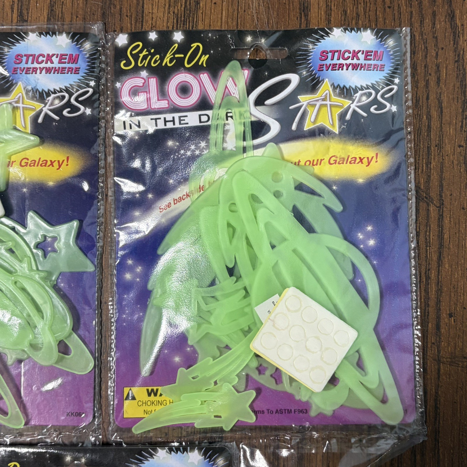 Stick-On Glow in the Dark 12pc Stars Planets Space Shapes 3 Packs
