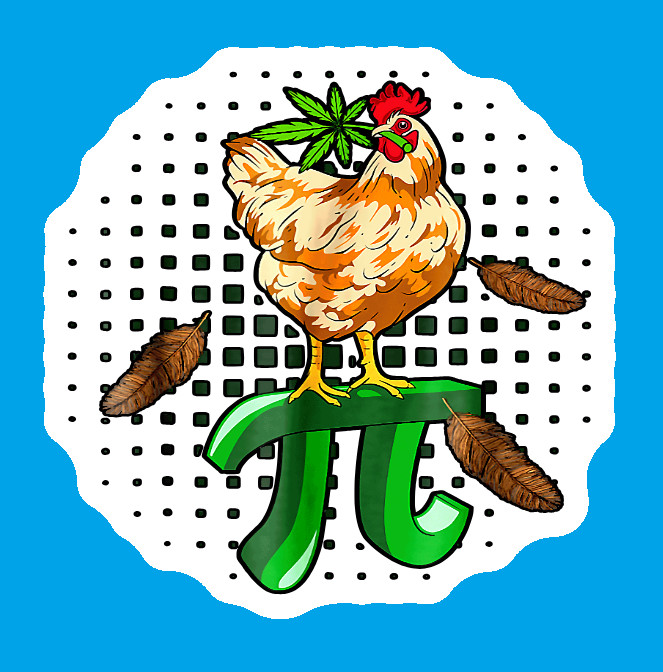 Chicken Pot Pie Weed Decal Weatherproof Stickers UV Safe Durable Added Vinyl Top