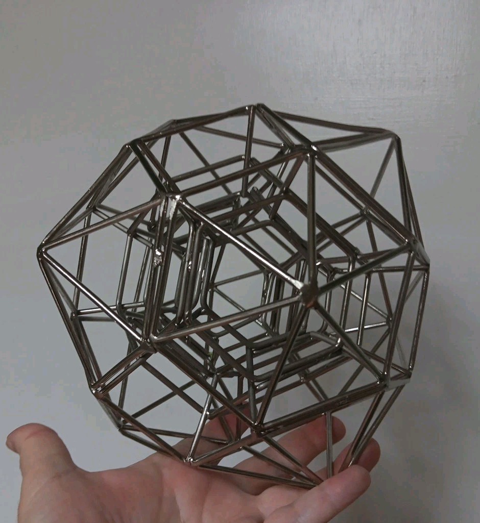 Abstract Art Sculpture Geometric Solid Sacred Geometry Math Class Decor Rare