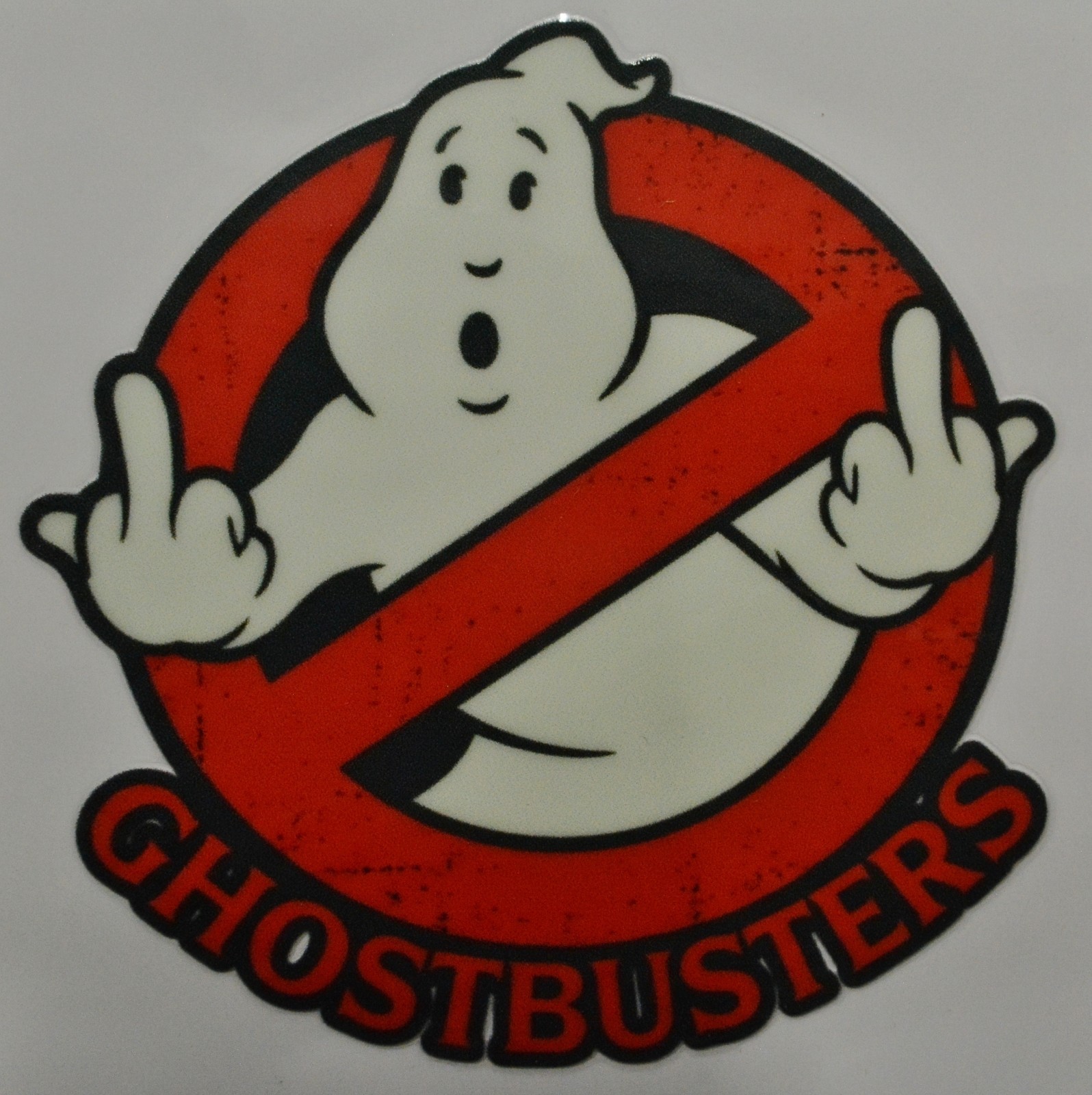 Ghostbusters Double Bird Sticker 3 in x 3 in tumbler laptop UV