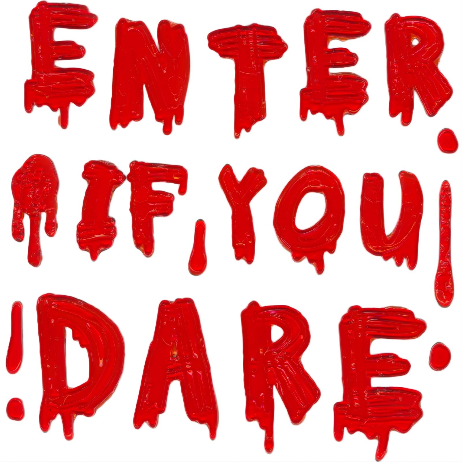 Gift&Fun 6 Sheets Halloween Window Gel Clings,7.9 x 7.9 Assorted Sizes, Red
