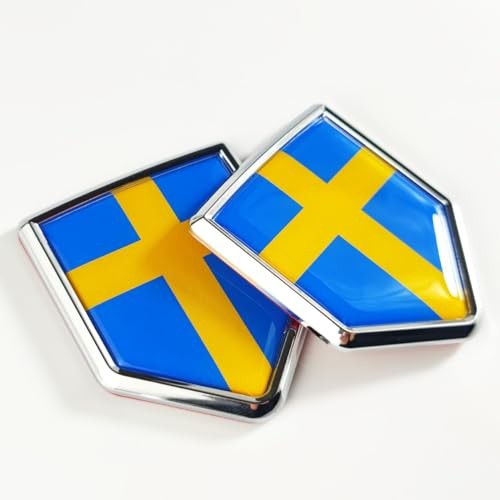 Sweden Flag Decal Sticker Car Emblem Swedish Flag Car Decoration Accessories
