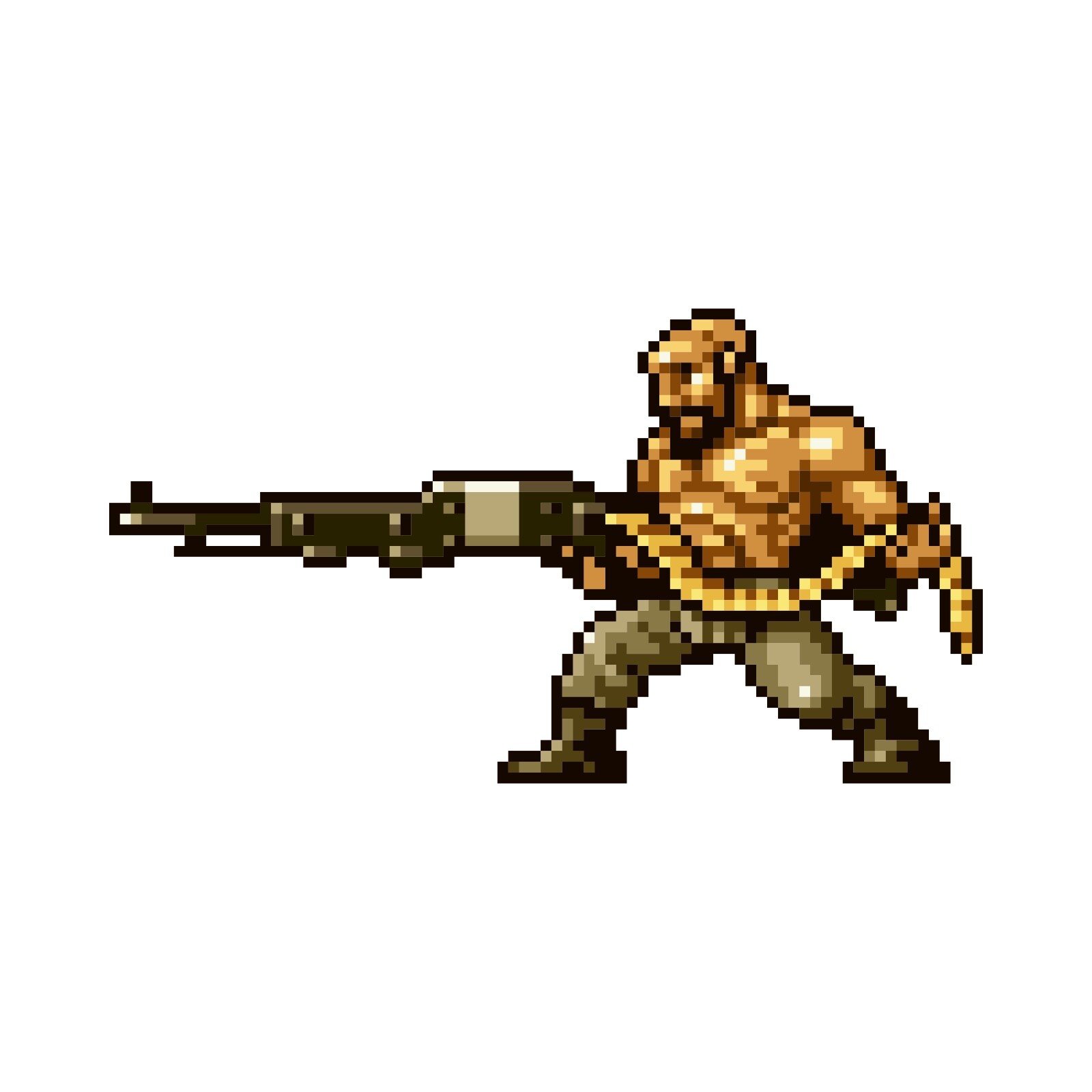 4" Metal Slug Allen O'Neil Pixel Glossy Waterproof Vinyl Sticker Art