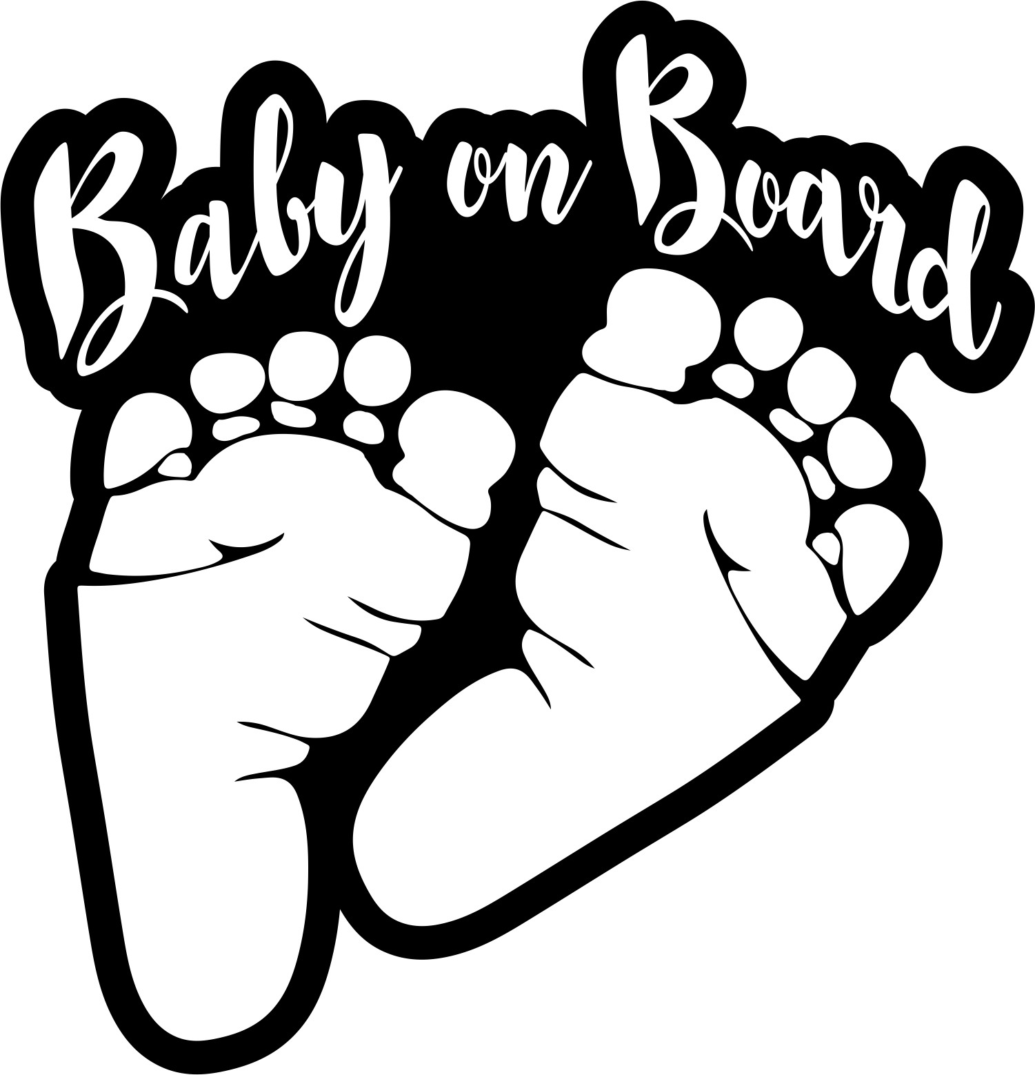 Baby on Board Vinyl Decal Sticker Car Auto SUV Truck Window Bumper Wall Laptop