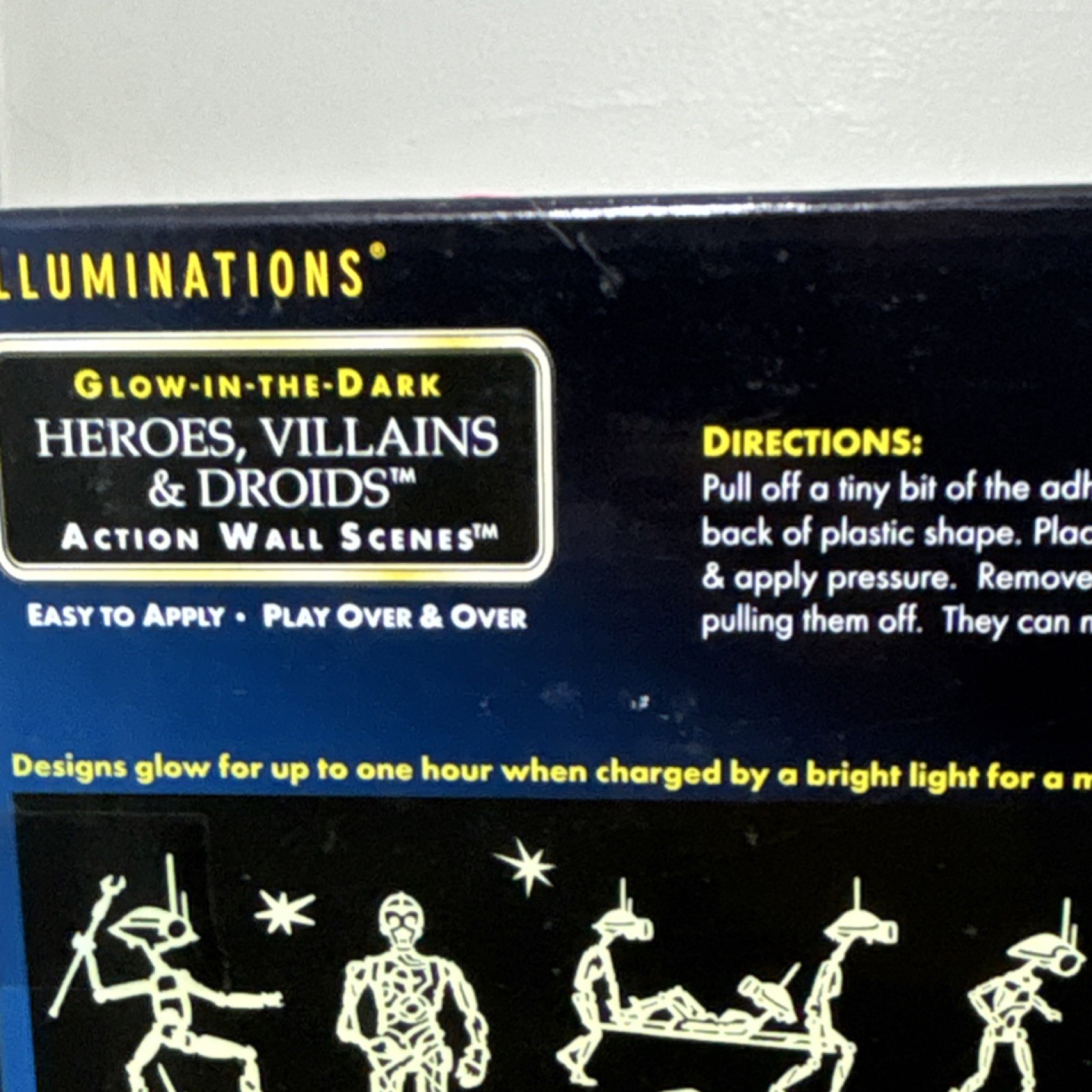 Star Wars Episode 1 ILLUMINATIONS glow in the dark Heroes Villains & Droids