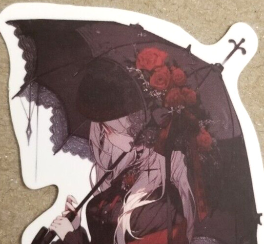 Halloween Sticker Witch Vampire Roses Gothic Steampunk Victorian Era Anime Manga