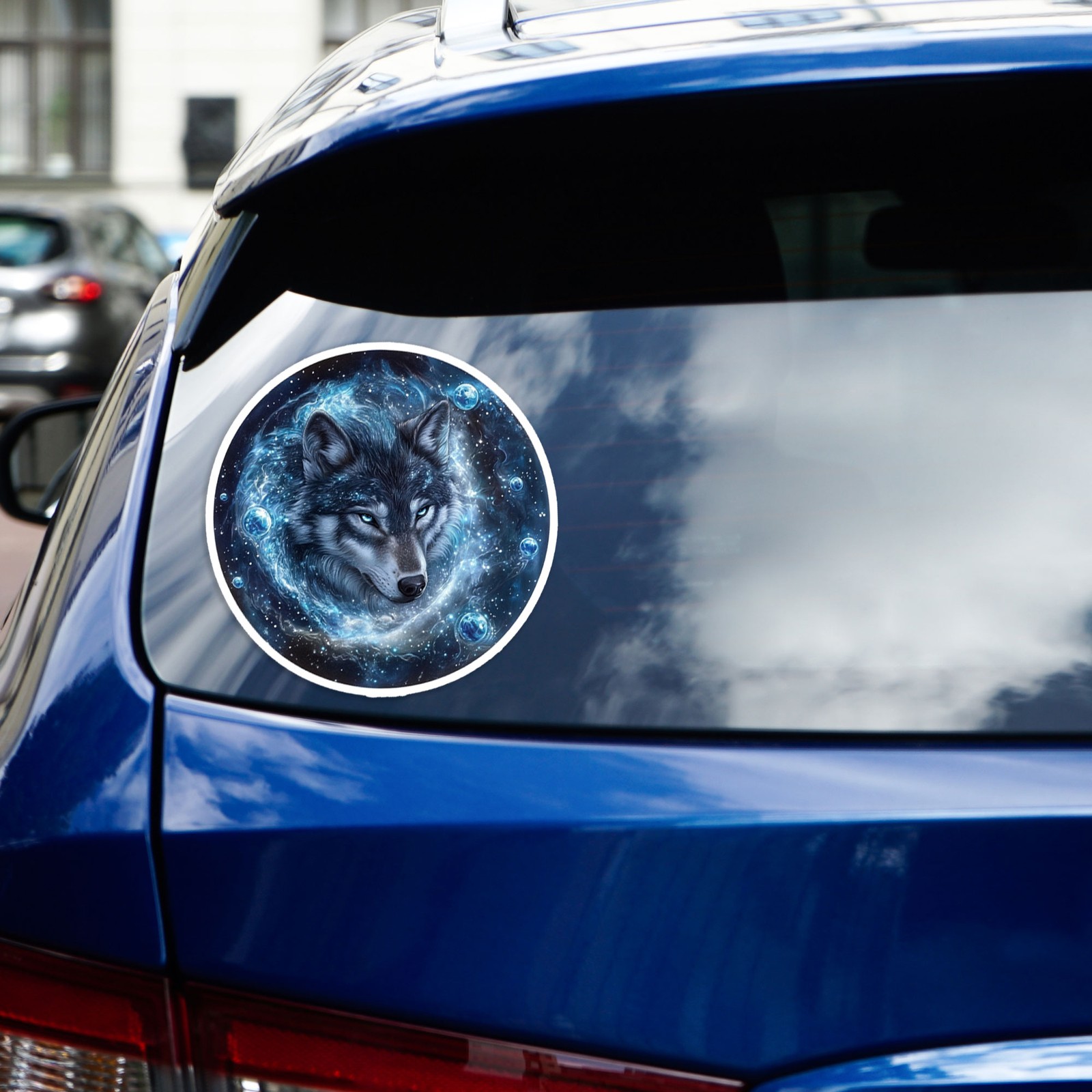 Galaxy Wolf – Vinyl Decal Sticker – Car Window Laptop – #1496