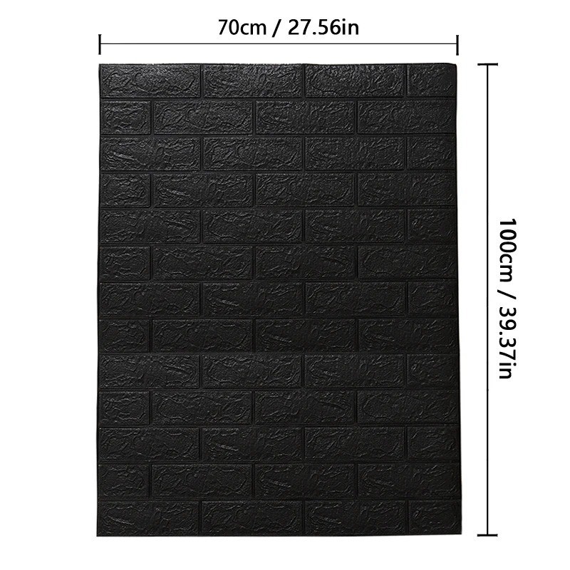 Brick Wall Sticker Self-Adhesive Wallpaper 3D Tile Foam Panel Waterproof Sticker