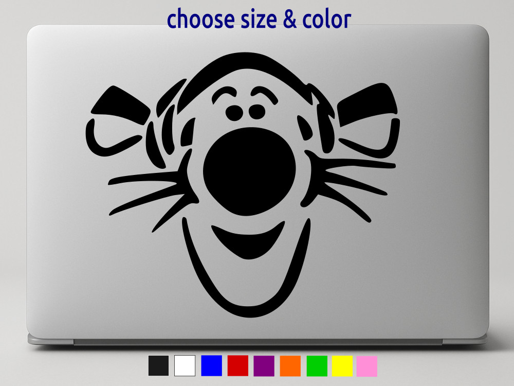 TIGGER STENCIL Winnie Pooh Vinyl Decal Laptop Wall Car Sticker CHOOSE SIZE COLOR