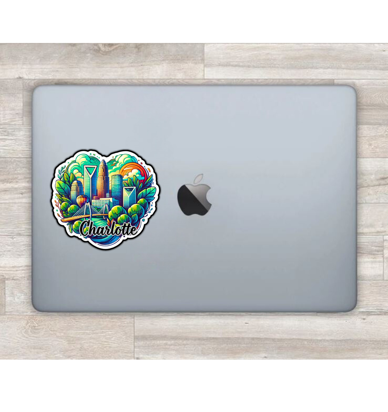 Charlotte North Carolina Fridge Magnet or Laptop Sticker
