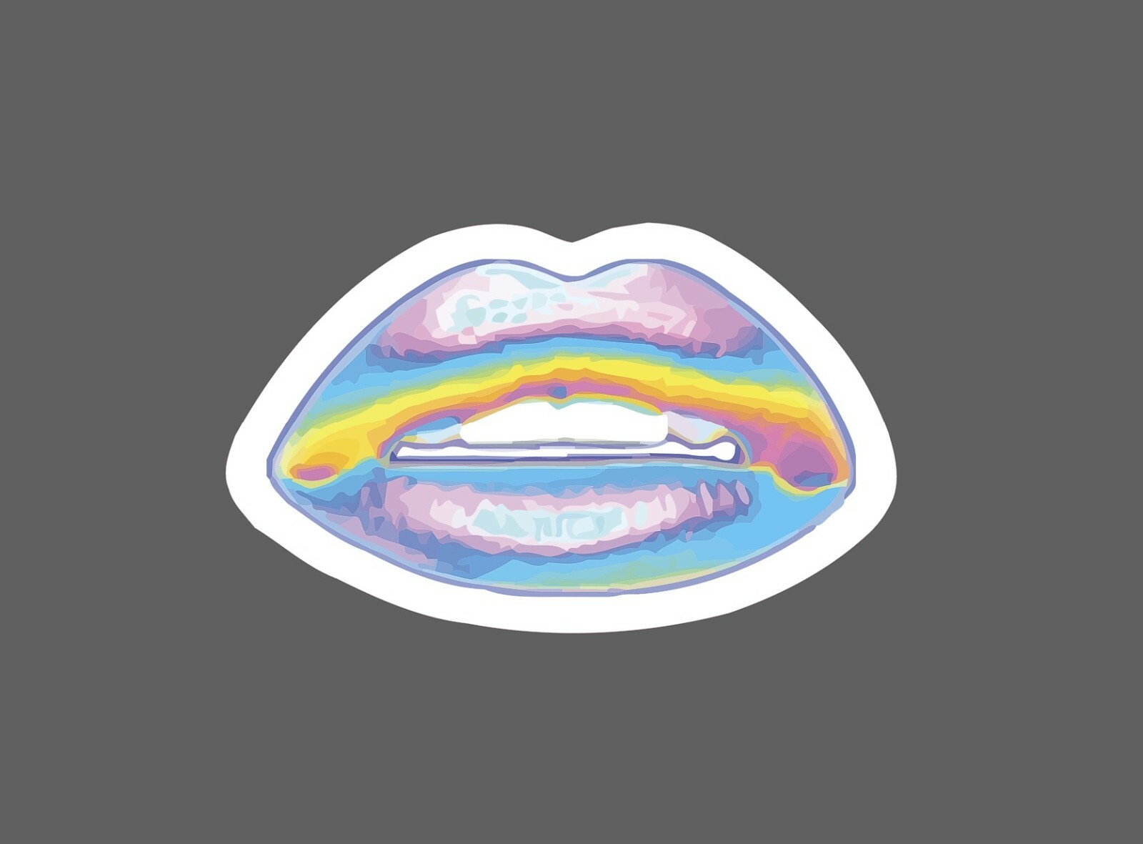 Lips Sticker Rainbow Infared Waterproof – Buy Any 4 For $1.75 Each Storewide!