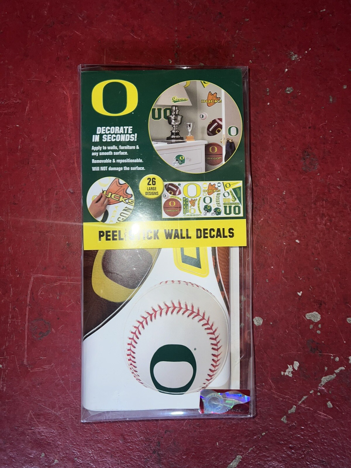 OREGON DUCKS Peel/Stick Wall Decals Easy Reusable 26 Designs, College Football