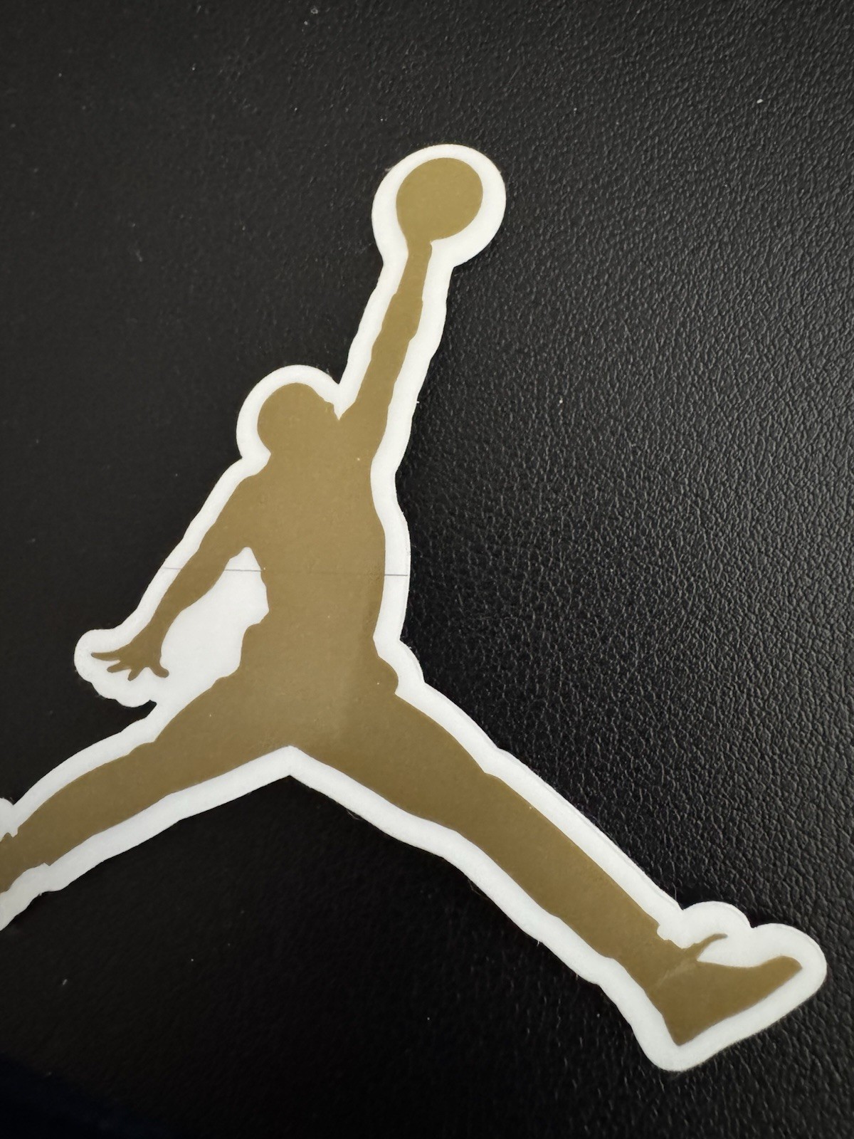 Authentic Air Jordan Jumpman Sticker (Approx 3.5" x 3.5") Nike Gold Flight Logo