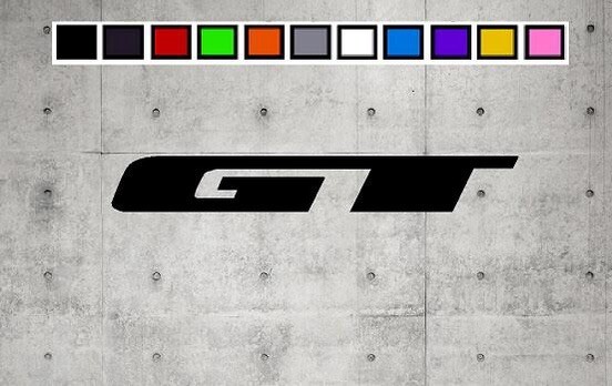 GT LOGO Vinyl Decal Sticker Emblem Car Truck Window 4" 6" 8"
