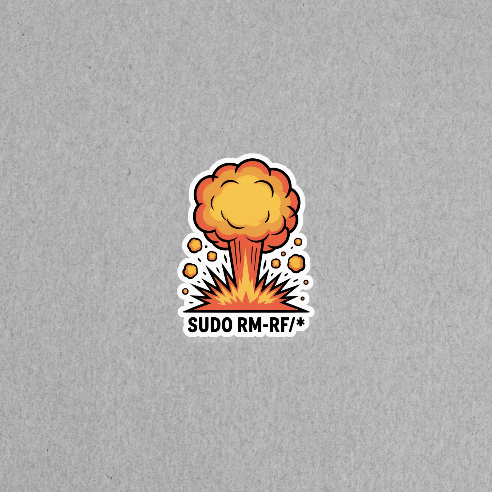 Explosive Coding Humor Tech Sticker for Laptop and Devices #6204