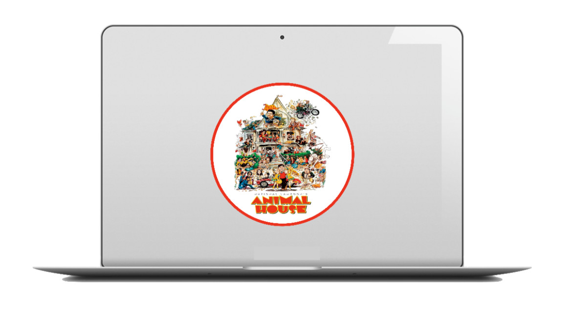 Animal House Movie -4" Vinyl Decal Car Laptop Cooler Smoker Bar Trailer Man Cave