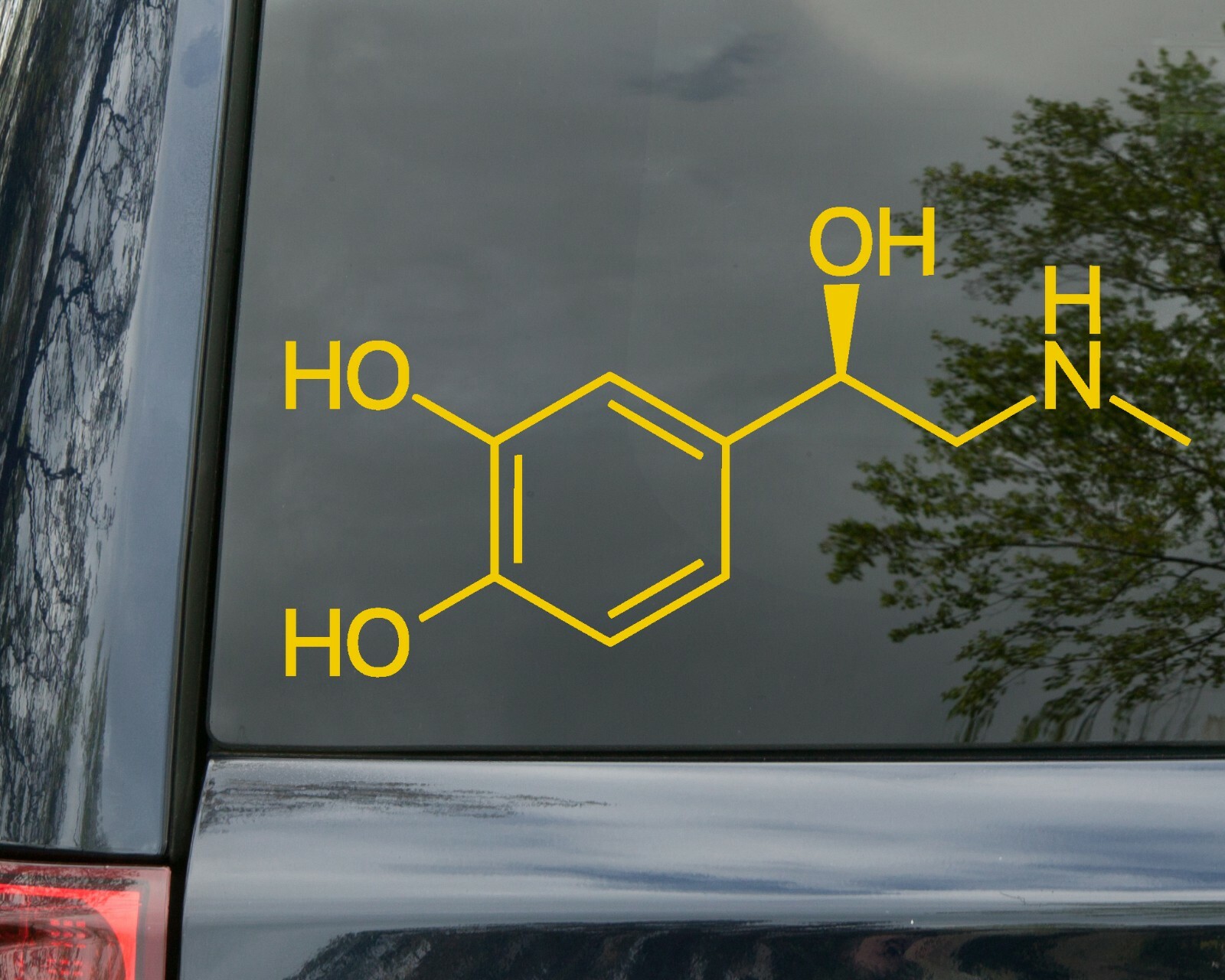 Adrenaline Chemical Compound Vinyl Decal – Epinephrine – Die Cut Sticker