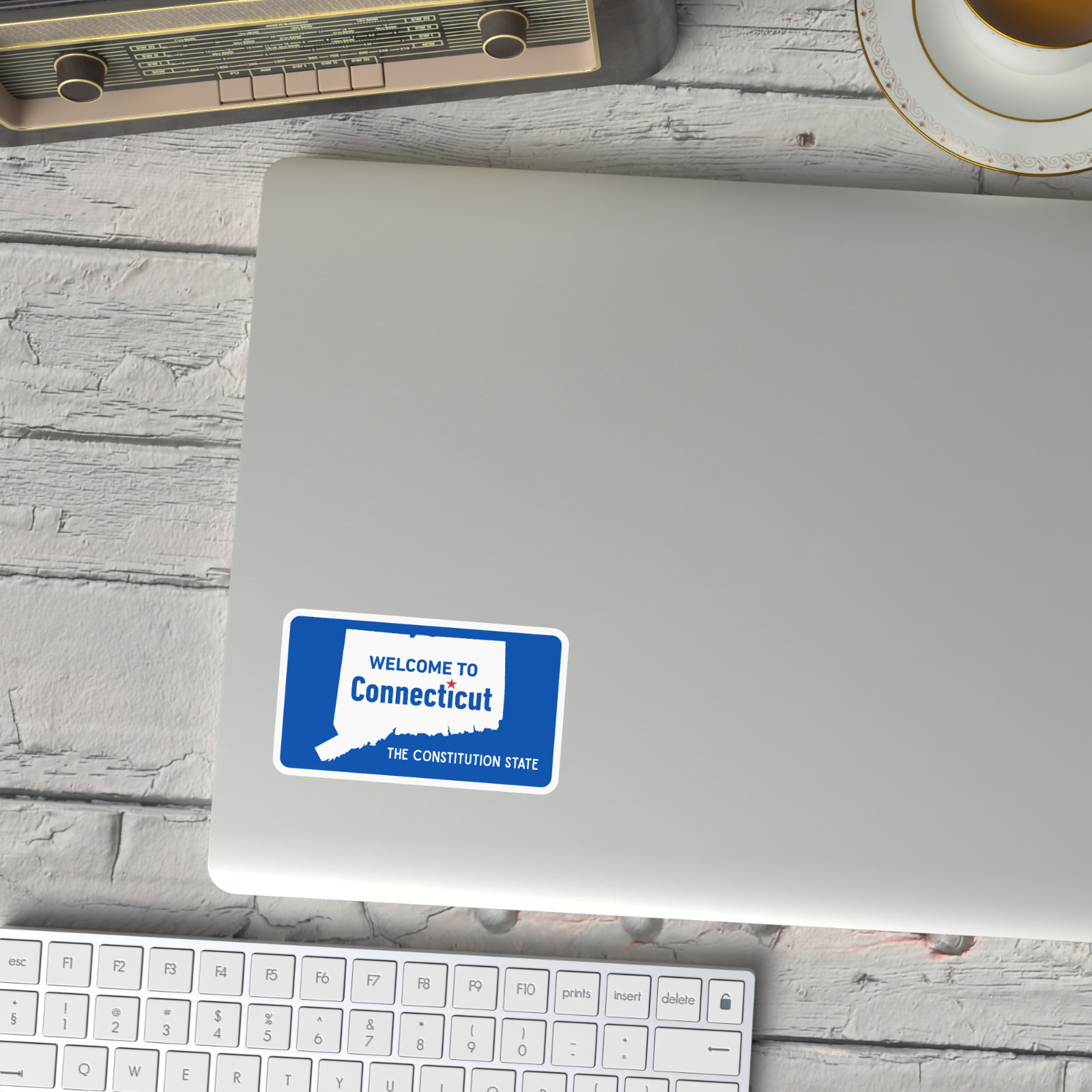 Welcome to Connecticut Sticker Constitution State Vinyl Decal Waterproof Travel