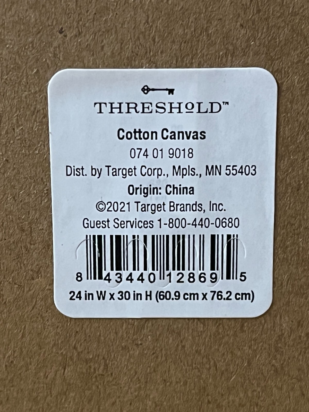Threshold Cotton Canvas 074 01 9018 30×24 Art Picture Wood Frame NIB – L