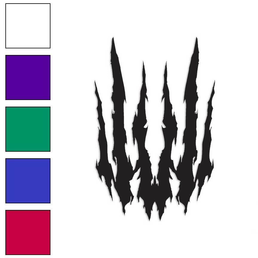 Claw Rip Tribal, Vinyl Decal Sticker, Multiple Colors & Sizes #171