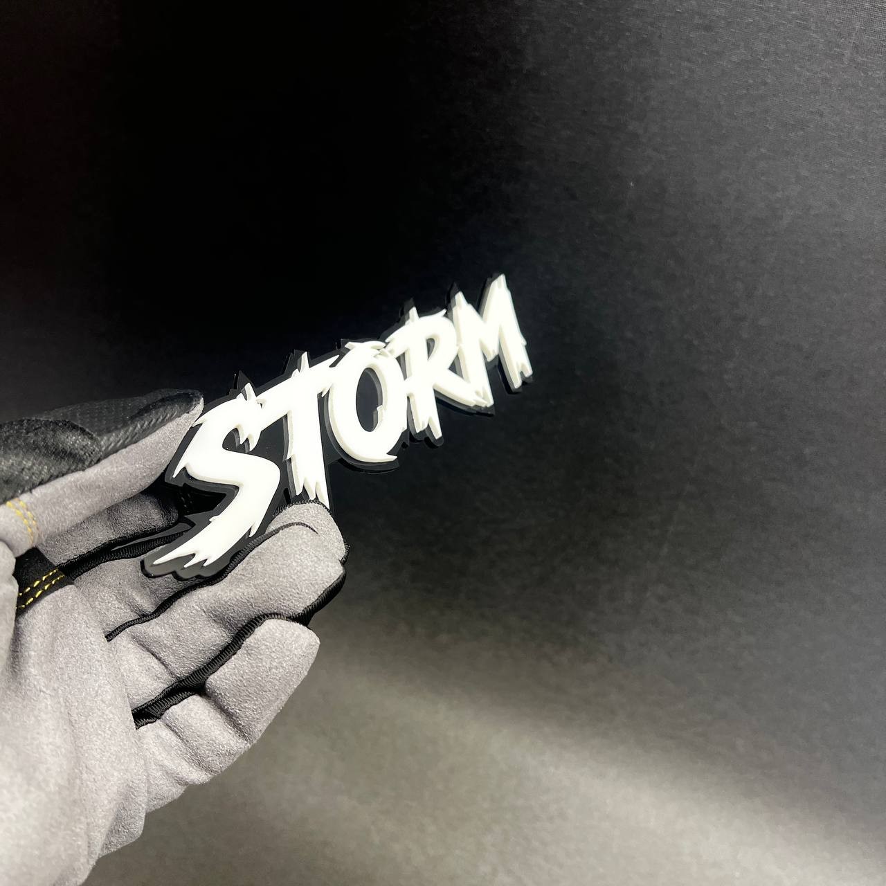 1PC STORM Custom 3D Text Car Badge Fender Emblem Tailgate Toolbox Decal