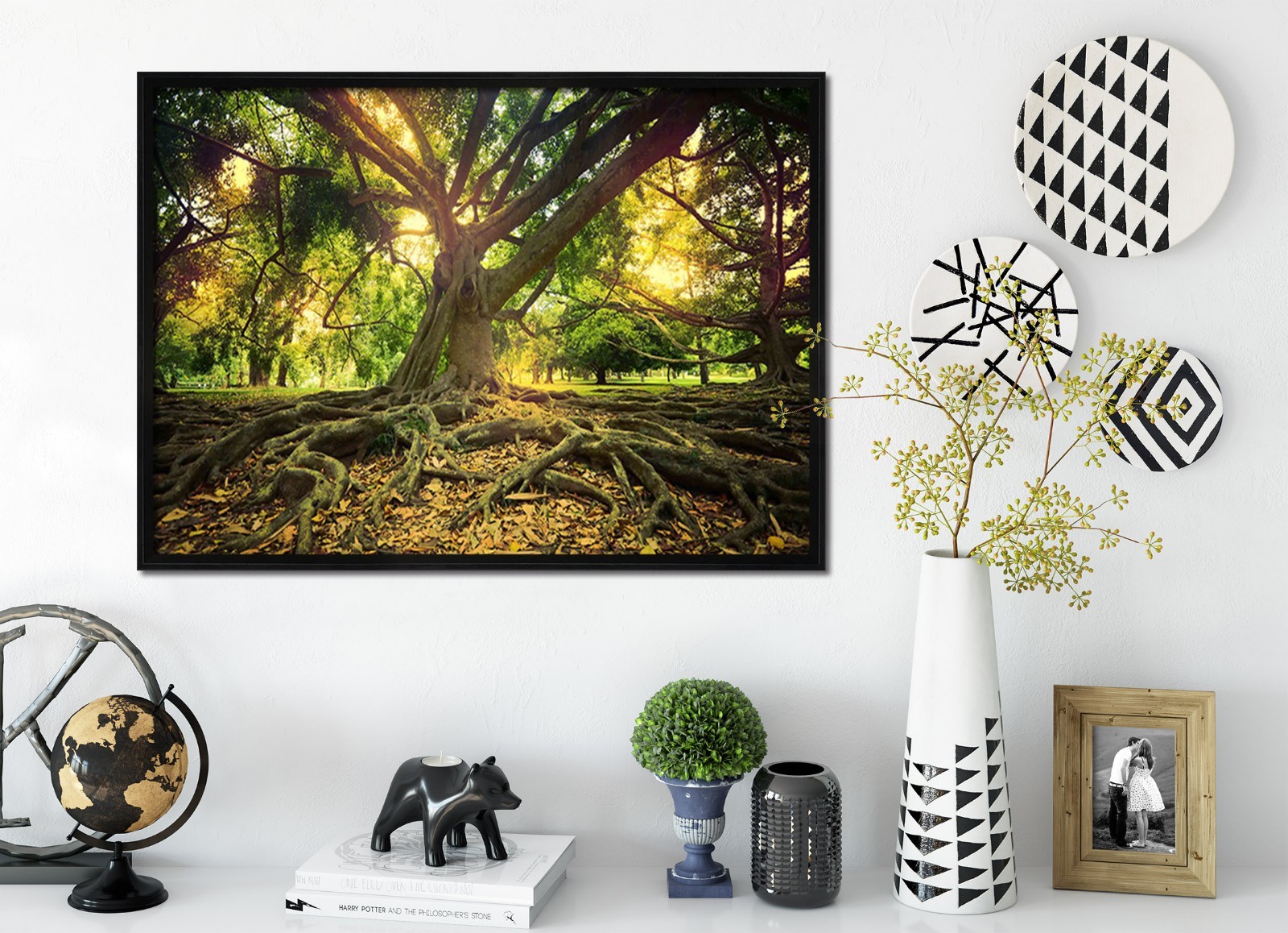 3D Tall Tree 4 Framed Poster Home Decor Print Painting Art AJ WALLPAPER