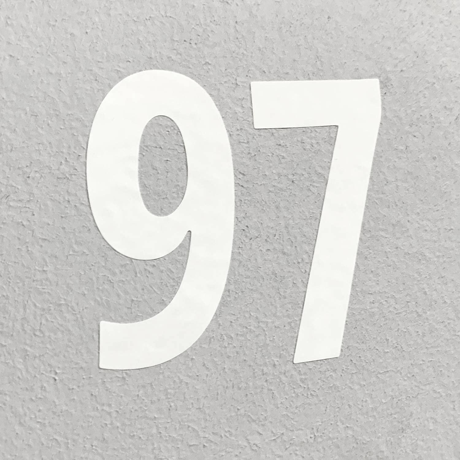 40 Pieces, 6" – Number Stickers, Waterproof Vinyl Stick on Numbers – Black