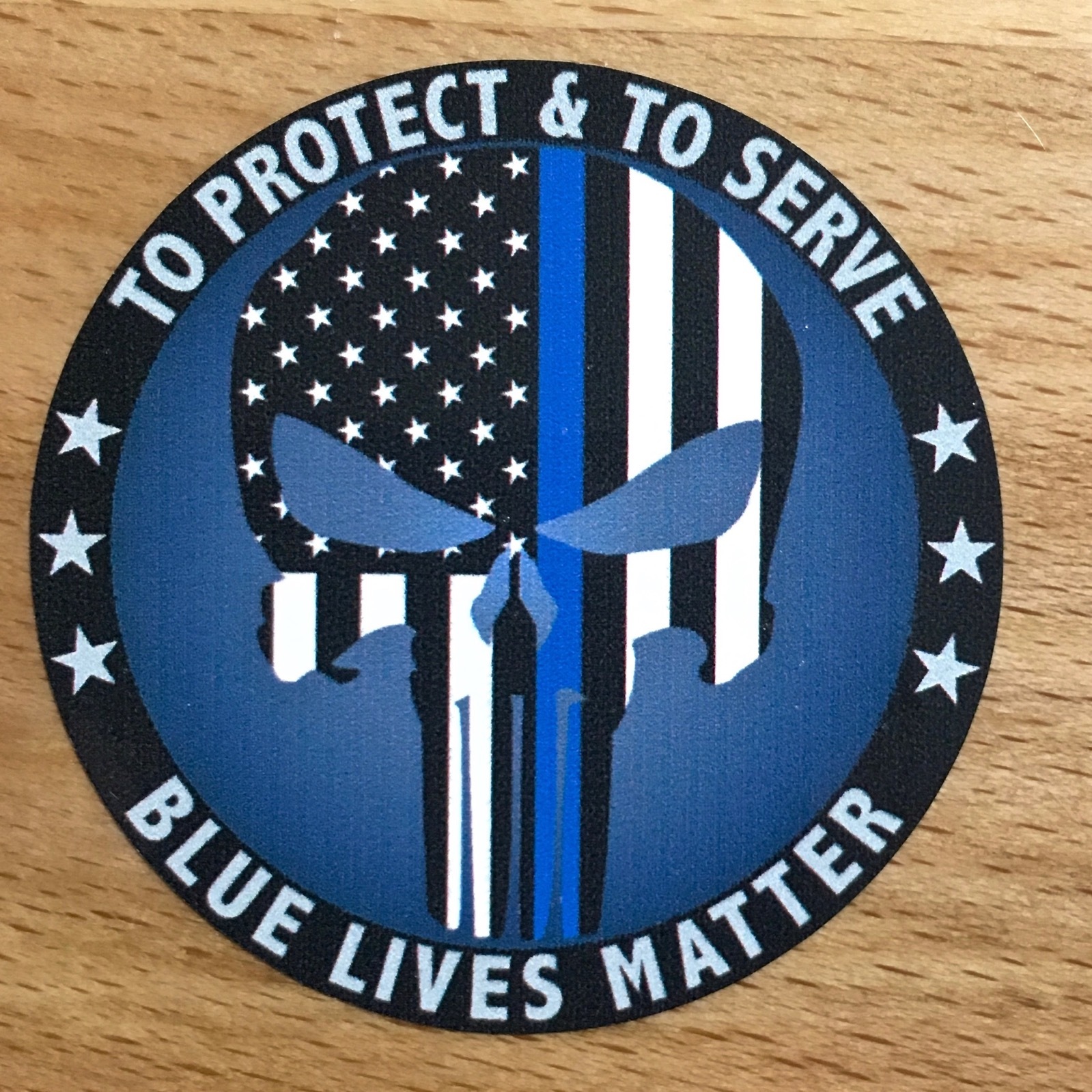 Set of 4 Punisher Police Blue Lives Matter 2” Phone Yeti Decal Sticker