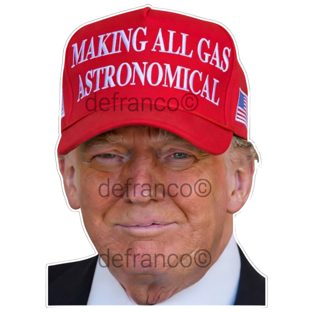 Donald Trump I DID THAT Stickers Decals Car Gas Pump Stickers IRAN Hat Stickers