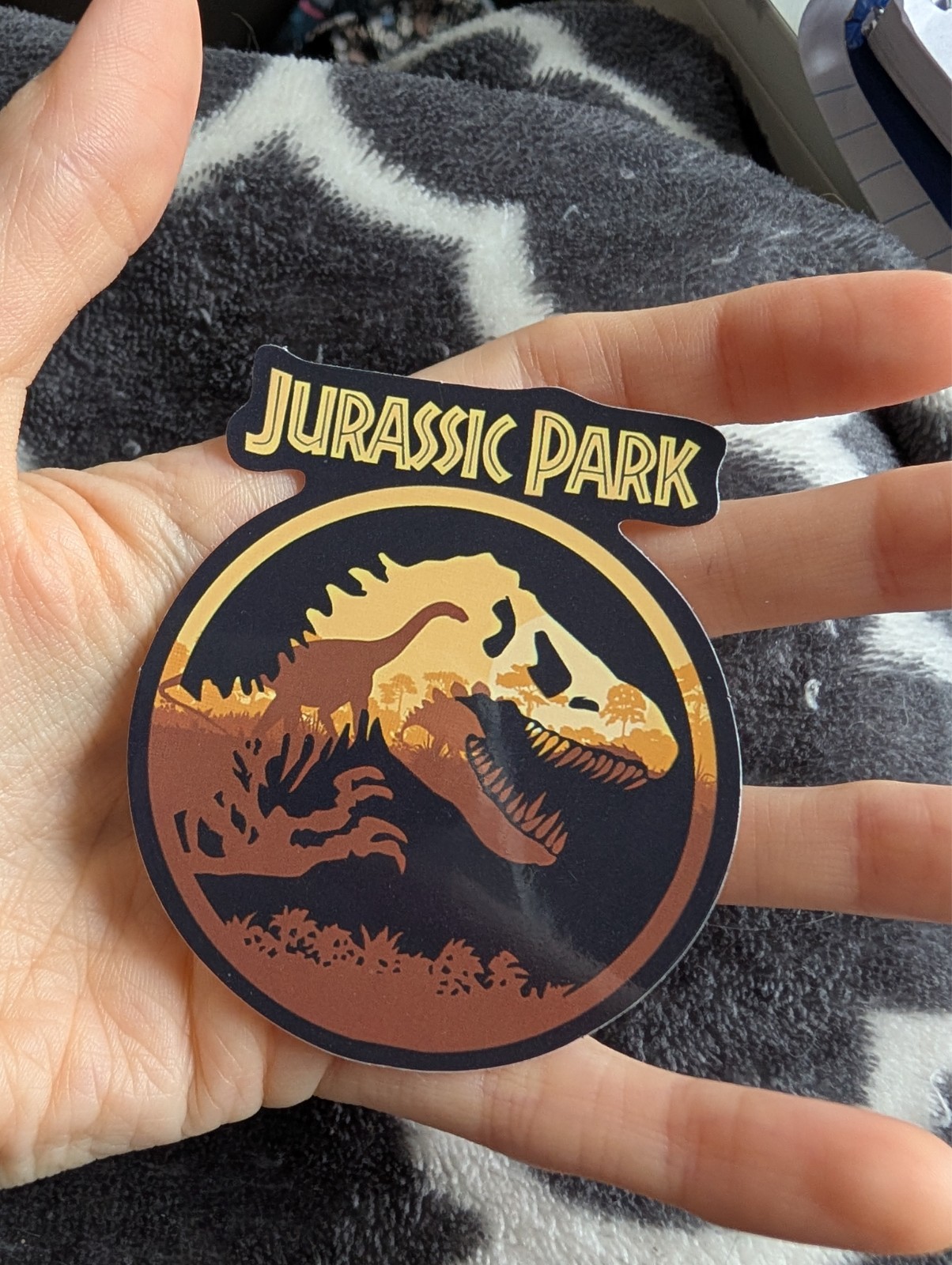 Jurassic Park Dinosaur Sticker Vinyl Decal | T-Rex Movie Film Fan Art