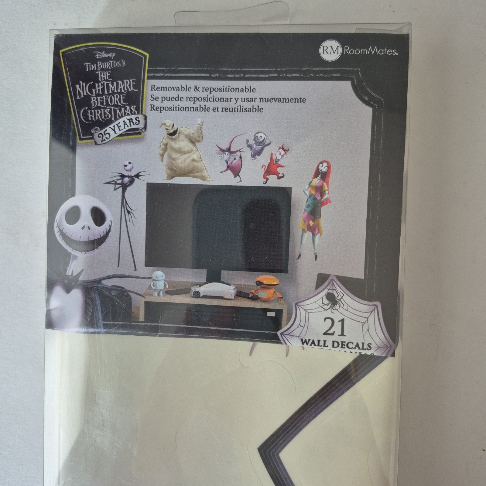 RoomMates 21 Piece Peel and Stick Nightmare Before Christmas Wall Decals NEW