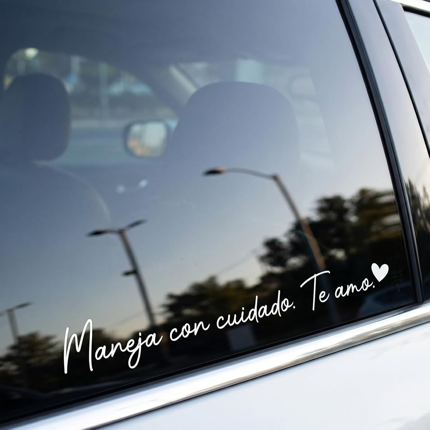 Te Amo Maneja Con Cuidado Stickers – 4 Pcs Drive Safe I Love You