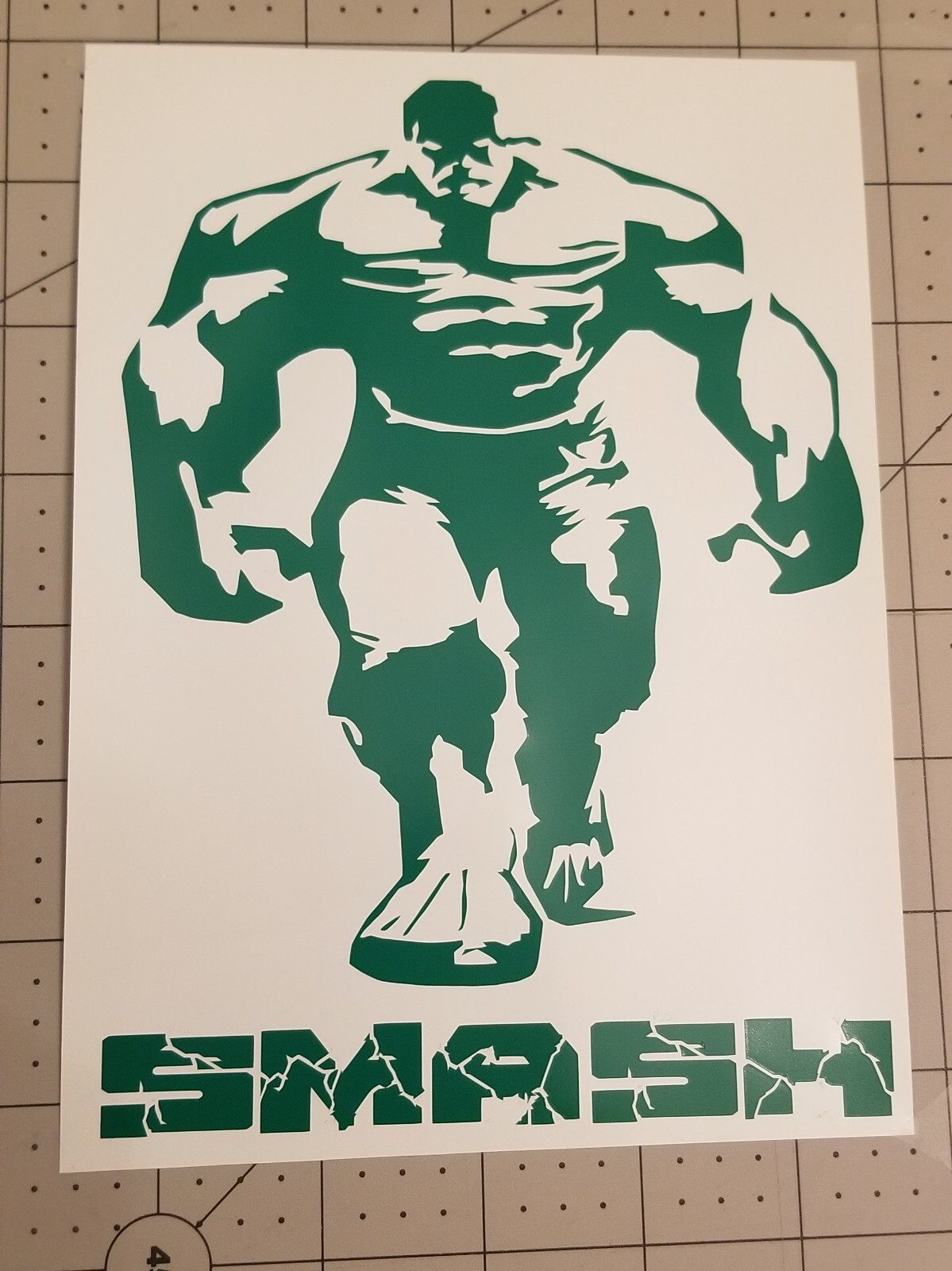 Hulk Smash vinyl decal bumper sticker