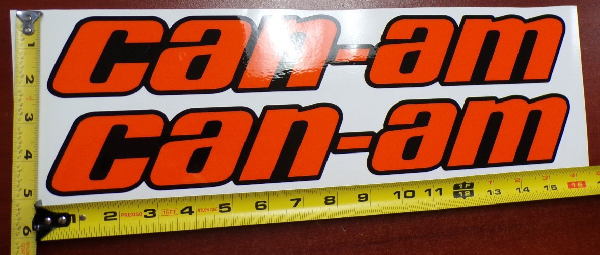 CAN-AM MAVERICK X3 R GRAPHIC DECAL STICKER USA MADE ORANGE BLACK SOLID THICK